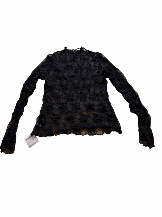 Buauty Tops - Buauty Black Sheer Lace Long-Sleeve Top